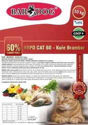 BARDOG HYPO CAT 60 - Kuře Brambor 4 kg